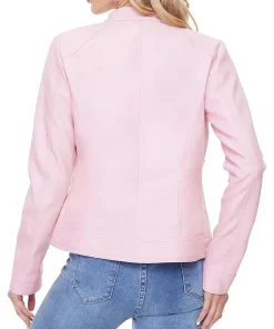 womens-snap-button-collar-light-pink-faux-leather-jacket