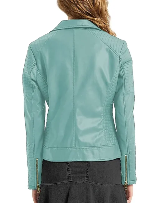 womens-tiffany-blue-faux-leather-casual-jacket