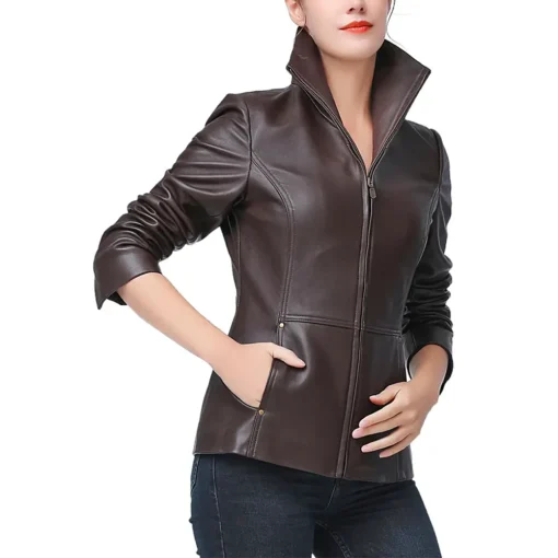 womens-wing-collar-coffee-brown-faux-leather-jacket