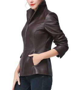 womens-wing-collar-coffee-brown-faux-leather-jacket