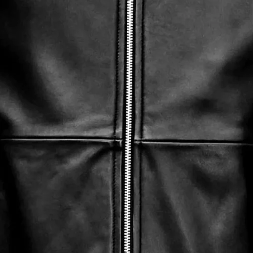 mens-black-slim-fit-faux-leather-bomber-jacket