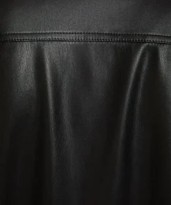 mens-rib-collar-black-faux-leather-bomber-jacket