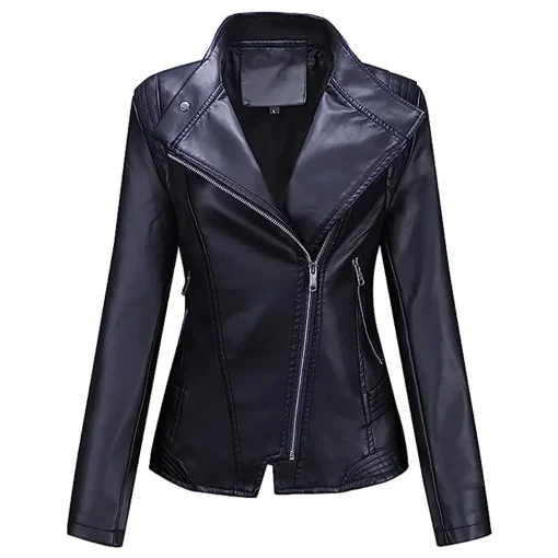 womens-asymmetric-dark-blue-faux-leather-slim-fit-jacket