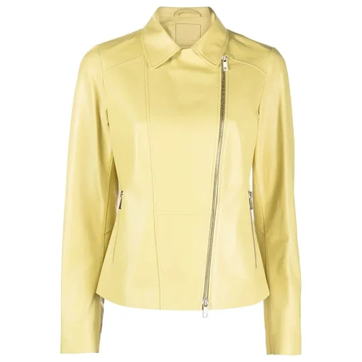 womens-asymmetric-zip-yellow-faux-leather-jacket