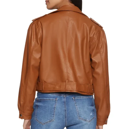 womens-belted-brown-faux-leather-jacket