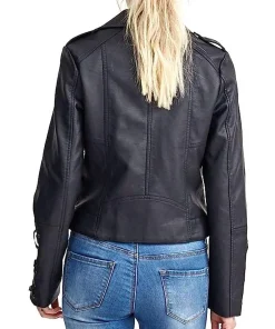 womens-black-faux-leather-biker-jacket-with-lace-sleeves