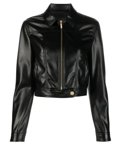 womens-black-faux-leather-zip-up-jacket