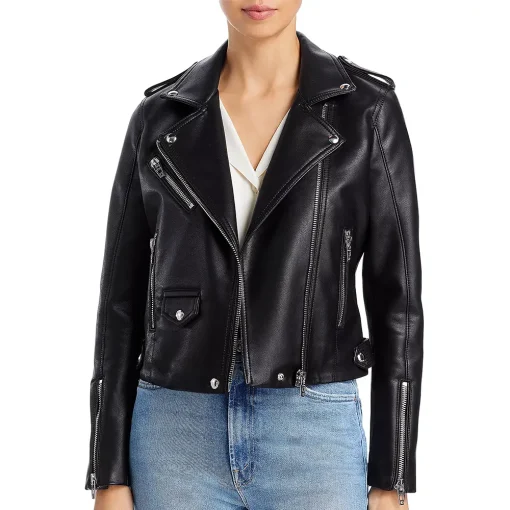 womens-black-lapel-collar-faux-leather-moto-jacket