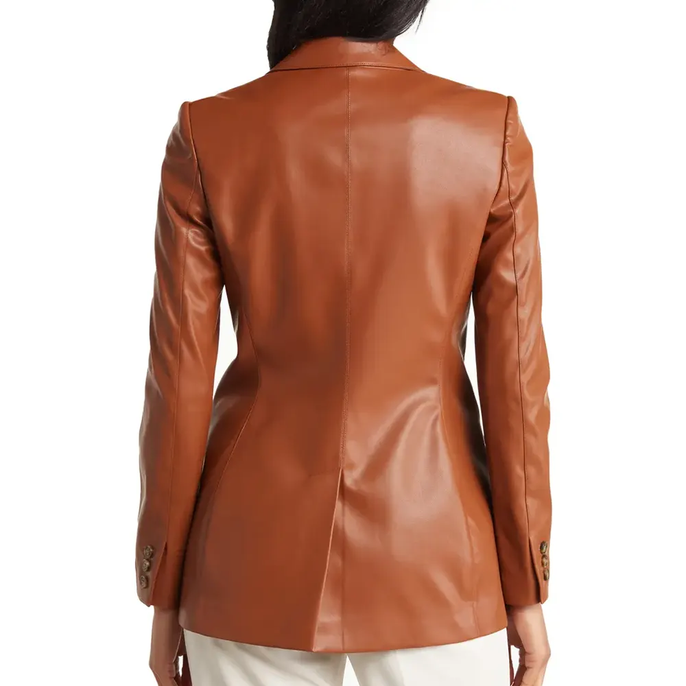 womens-brown-faux-leather-blazer-2 womens-brown-faux-leather-blazer