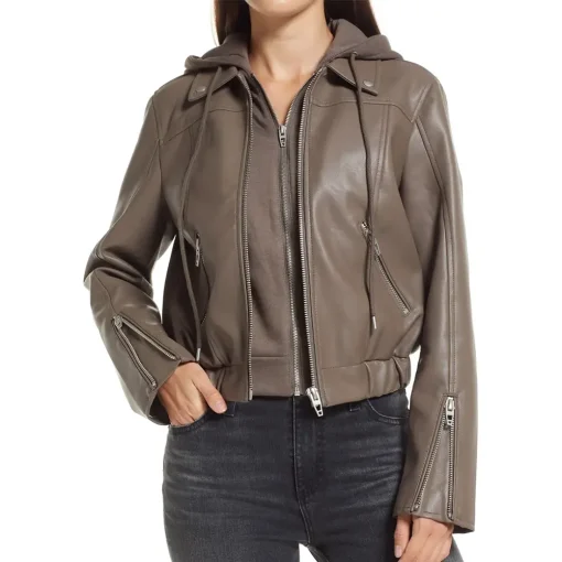 womens-brown-faux-leather-bomber-jacket-with-removable-hood