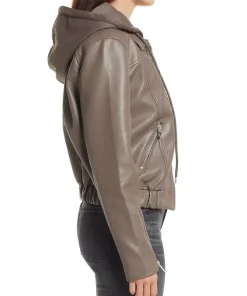 womens-brown-faux-leather-bomber-jacket-with-removable-hood