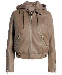 womens-brown-faux-leather-bomber-jacket-with-removable-hood
