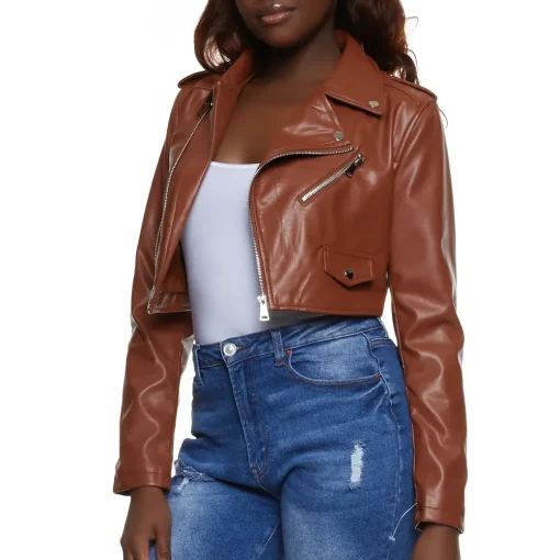 womens-brown-faux-leather-cropped-moto-jacket
