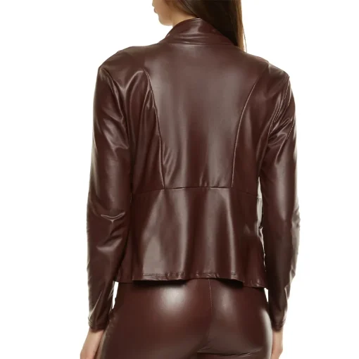 womens-brown-faux-leather-open-jacket