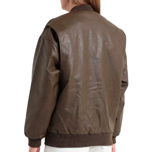 womens-brown-faux-leather-oversized-bomber-jacket