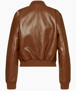 womens-brown-faux-leather-racer-bomber-jacket