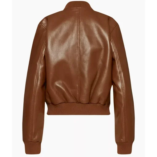 womens-brown-faux-leather-racer-bomber-jacket