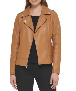 womens-brown-faux-leather-slim-fit-moto-jacket