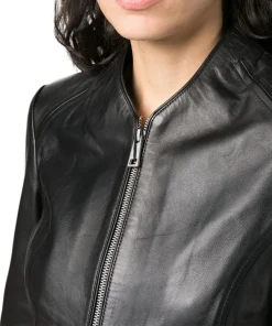 womens-collarless-black-faux-leather-jacket