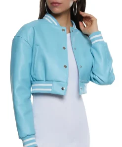 womens-cropped-light-blue-faux-leather-bomber-jacket