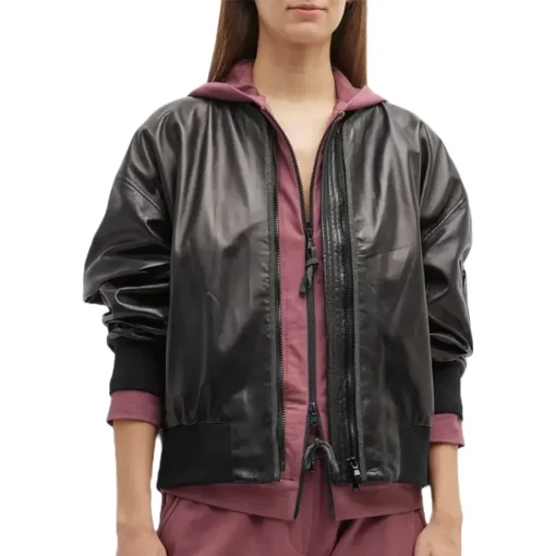 womens-designer-black-faux-leather-jacket