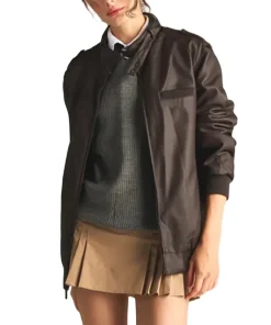 womens-iconic-brown-faux-leather-racer-bomber-jacket