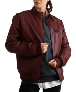 womens-iconic-burgundy-faux-leather-racer-bomber-jacket