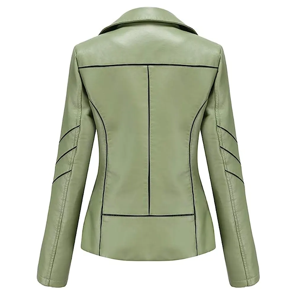 womens-lace-lines-green-faux-leather-jacket-2 womens-lace-lines-green-faux-leather-jacket