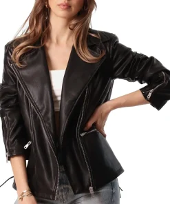 womens-lapel-collar-black-faux-leather-moto-jacket