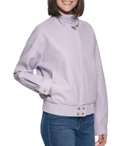 womens-lilac-faux-leather-bomber-jacket