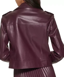 womens-maroon-faux-leather-moto-jacket