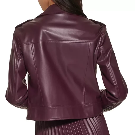 womens-maroon-faux-leather-moto-jacket