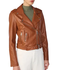 womens-moto-brown-belted-faux-leather-jacket