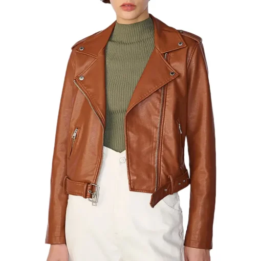 womens-moto-brown-belted-faux-leather-jacket