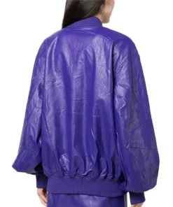 womens-purple-faux-leather-bomber-jacket