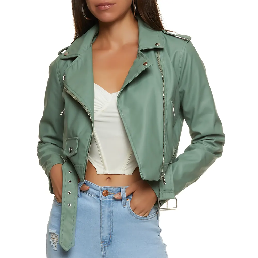 womens-solid-green-faux-leather-moto-jacket-2 womens-solid-green-faux-leather-moto-jacket