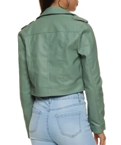womens-solid-green-faux-leather-moto-jacket