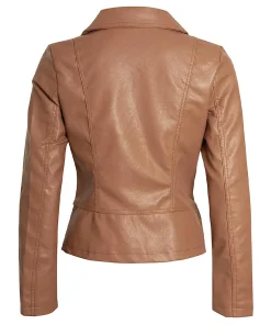 womens-tan-brown-faux-leather-biker-jacket