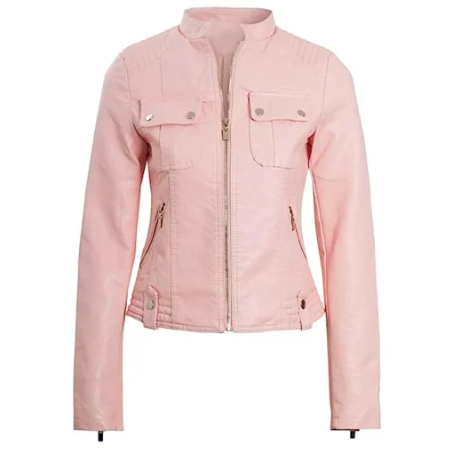 womens-vintage-pink-faux-leather-jacket