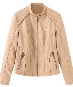 womens-zip-up-beige-faux-leather-biker-jacket