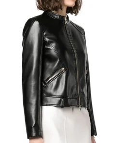 womens-zip-up-black-faux-leather-biker-jacket