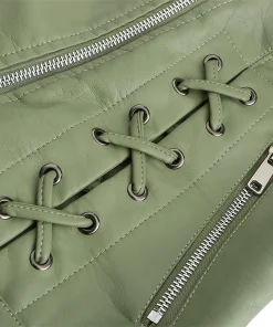 womens-zip-up-green-faux-leather-slim-fit-jacket