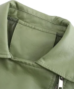womens-zip-up-green-faux-leather-slim-fit-jacket