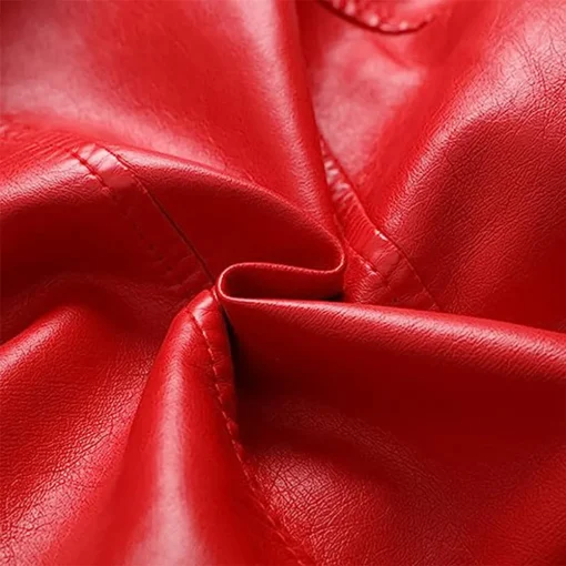 womens-zip-up-red-faux-leather-slim-fit-jacket