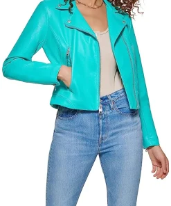 womens-asymmetrical-zipper-turquoise-faux-leather-jacket