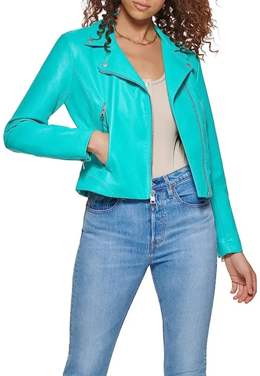 womens-asymmetrical-zipper-turquoise-faux-leather-jacket
