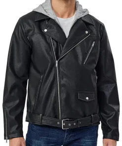 mens-asymmetric-zip-black-faux-leather-hooded-jacket