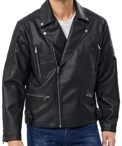 mens-biker-black-faux-leather-vintage-jacket