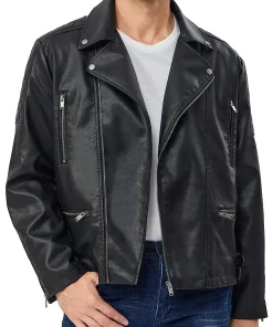 mens-biker-black-faux-leather-vintage-jacket