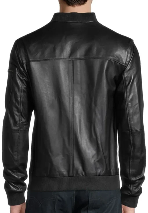 mens-biker-slim-fit-black-faux-leather-bomber-jacket